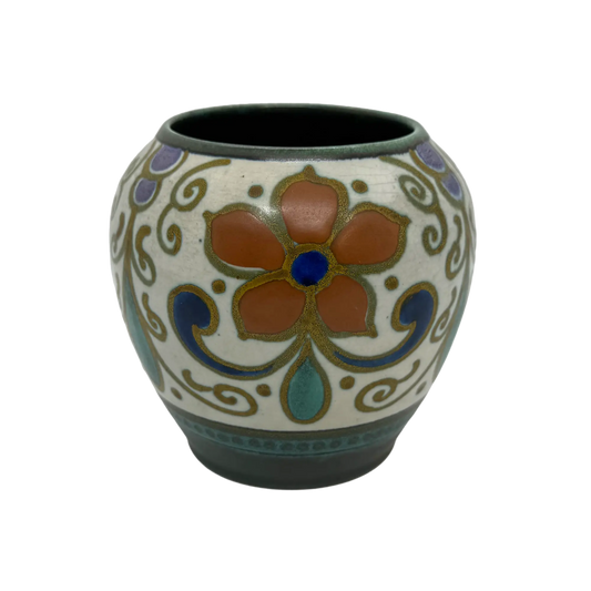 Gouda Pottery Floral Vase