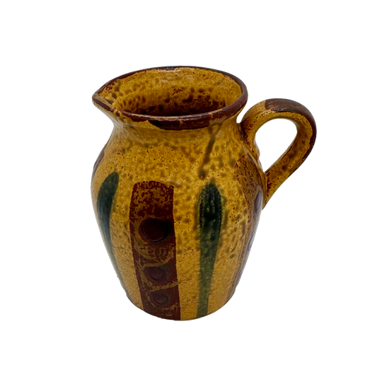 Striped Stoneware Mini Pitcher