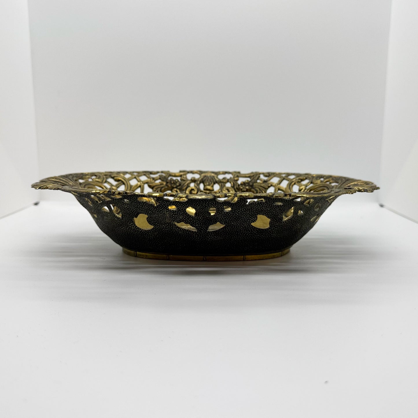 Italian Openwork Pierced Brass Bowl