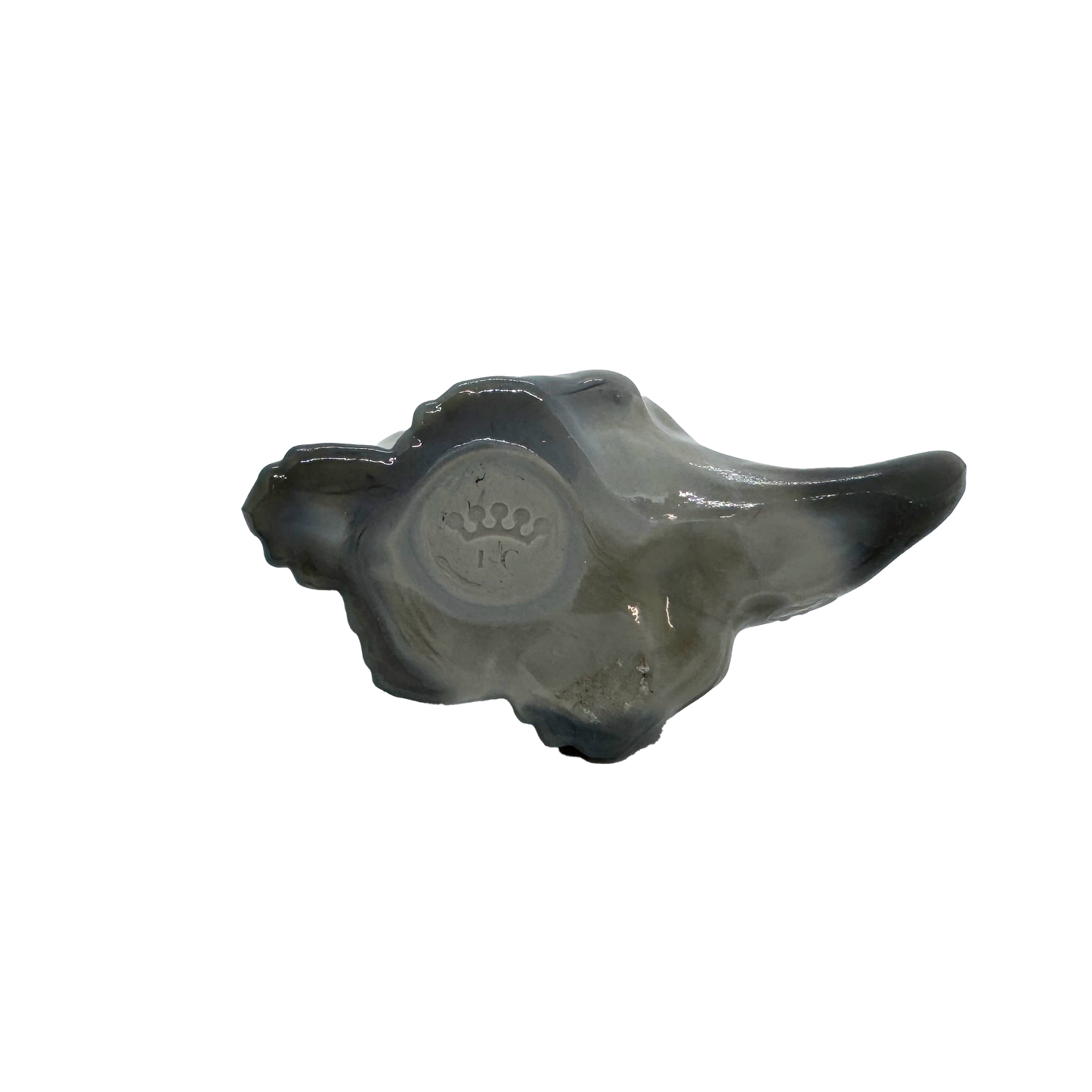 Fenton Collectibles Gray Slag Glass Dinosaur