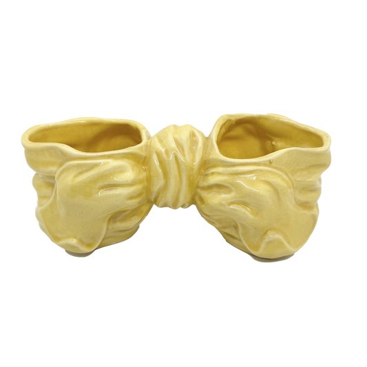 Yellow Bow Planter - front