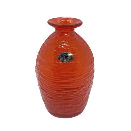 Blenko Dreamsicle Strata Vase - front