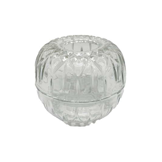 Homco Clear Ribbed Fairy Lamp