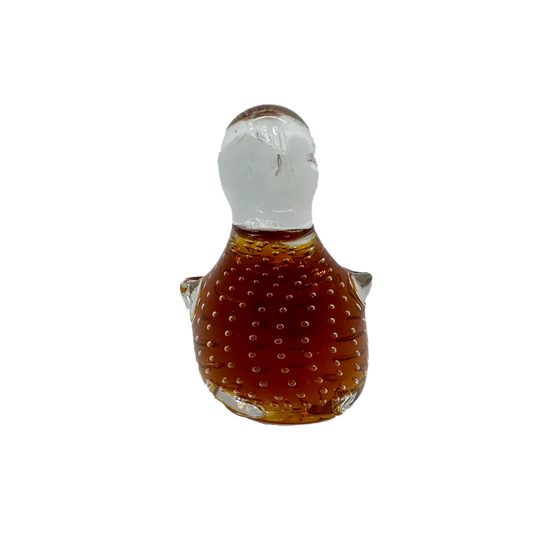 Amber Controlled Bubble Viking Glass Bird