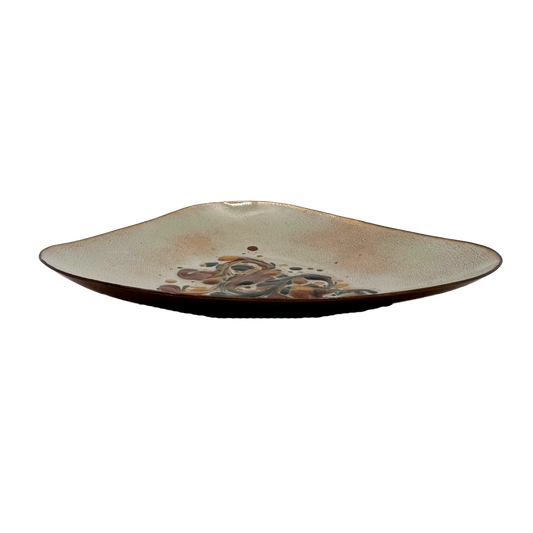 Small Enameled Copper Dish
