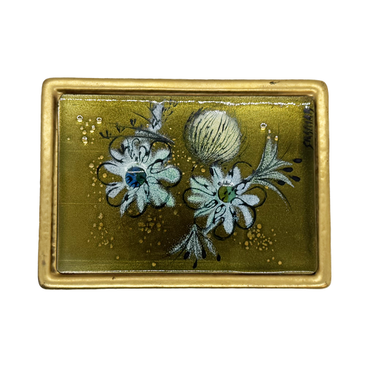 Ceramic Sasha Brastoff Cigarette Box - top