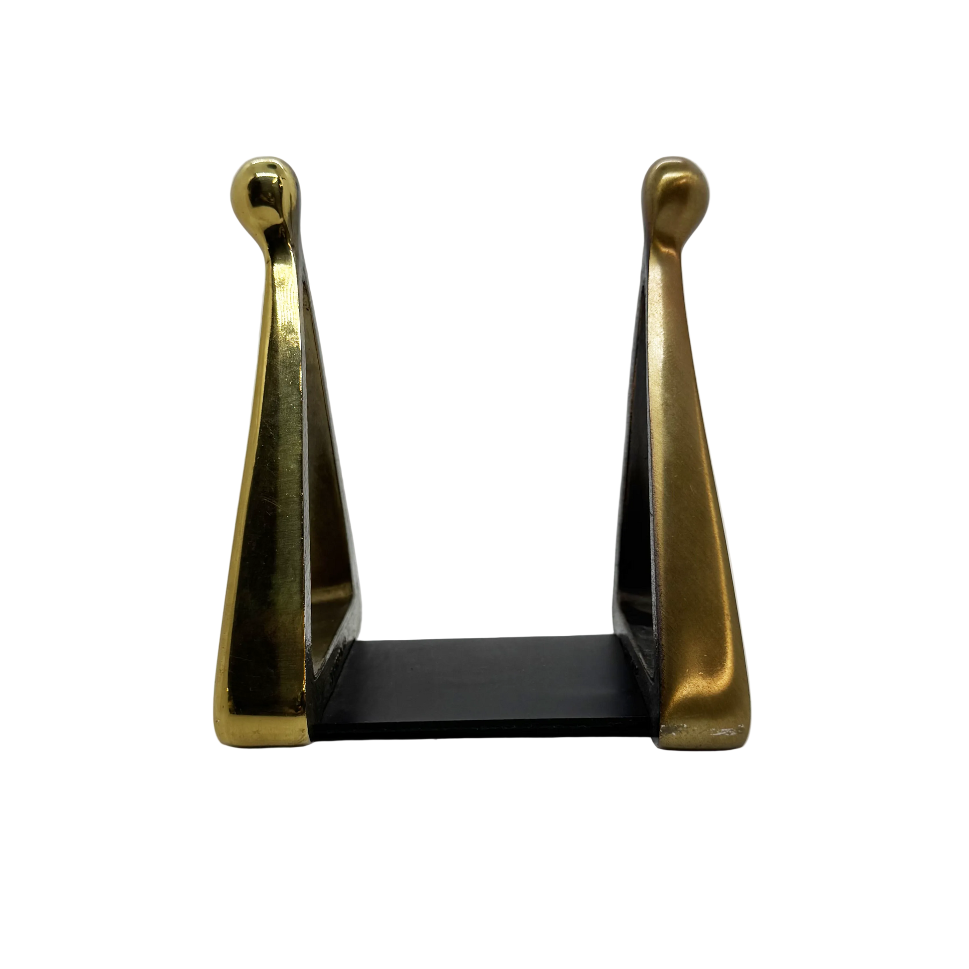 Ben Seibel Brass Triangle Bookends