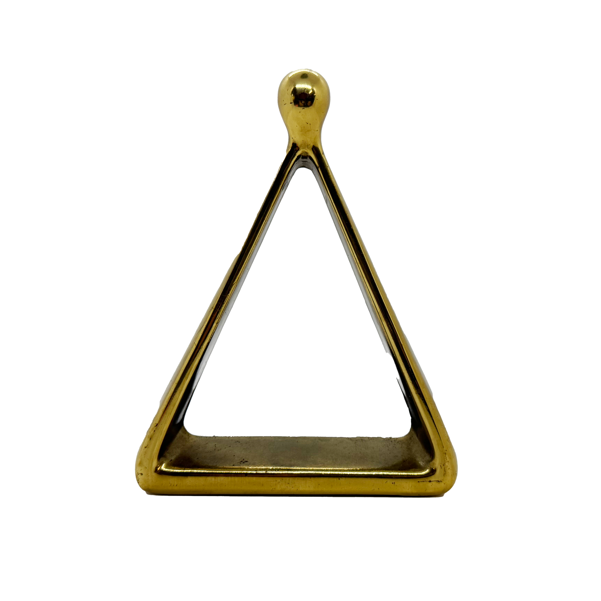 Ben Seibel Brass Triangle Bookends 
