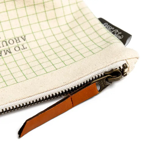 Beautiful Life Canvas Zipper Pouch