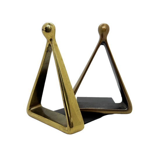 Ben Seibel Brass Triangle Bookends