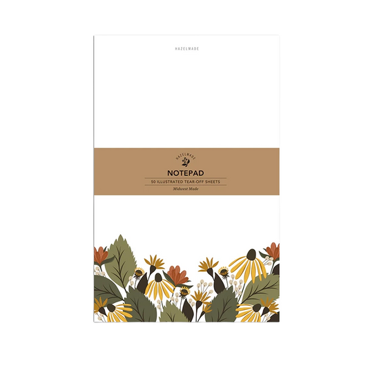 Large Fall Florals Notepad