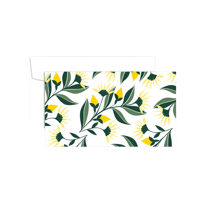Yellow Aster Mini Note Card Set