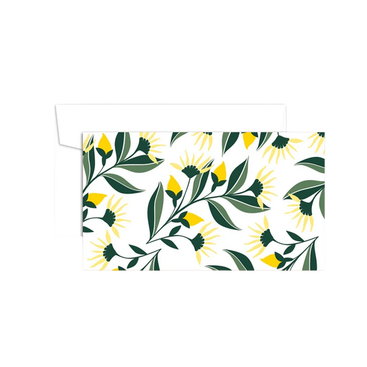 Yellow Aster Mini Note Card Set