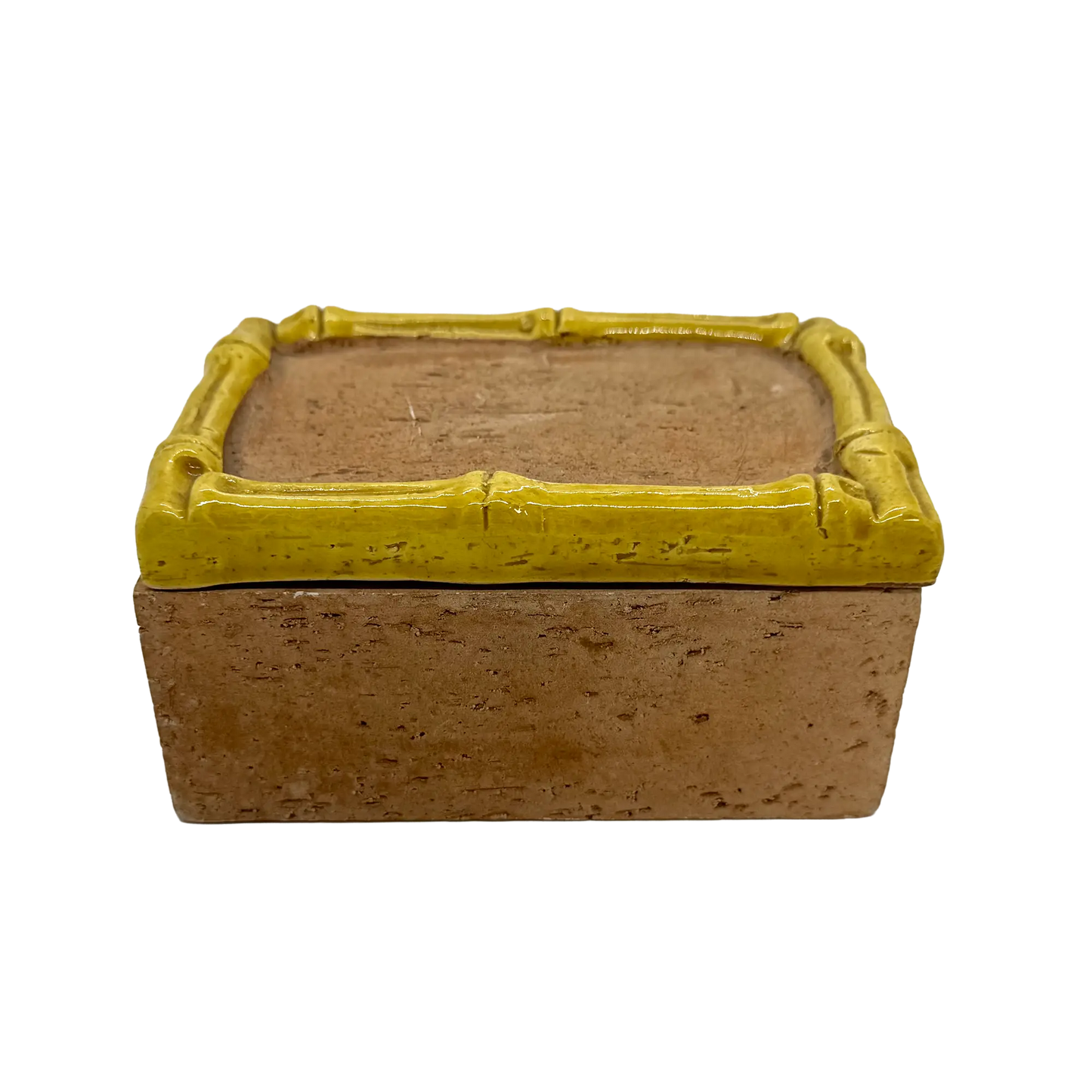 Bitossi Pottery Bamboo Cigarette Box