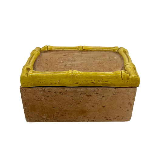Bitossi Pottery Bamboo Cigarette Box
