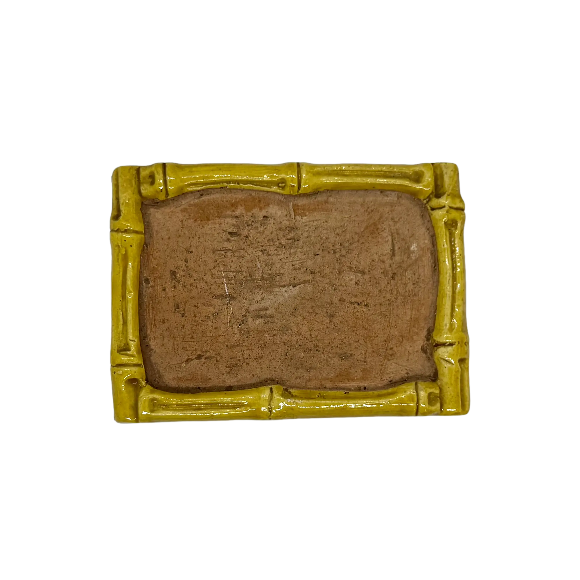 Bitossi Pottery Bamboo Cigarette Box - top