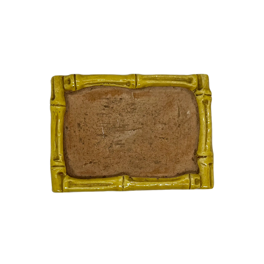 Bitossi Pottery Bamboo Cigarette Box - top