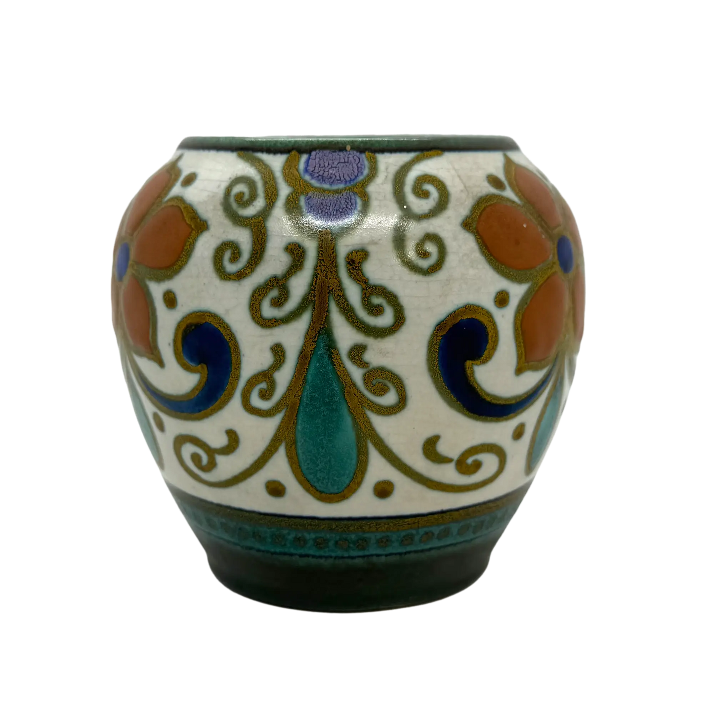 Gouda Pottery Floral Vase