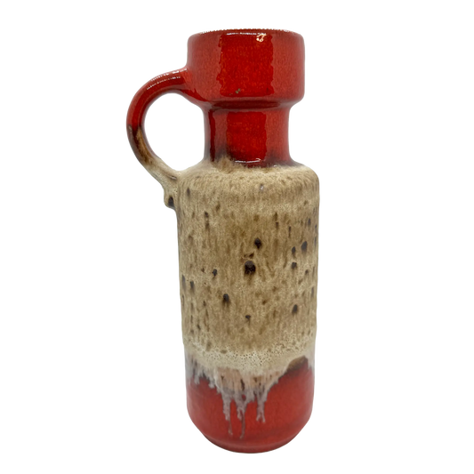 Orange Scheurich West German Pottery Vase