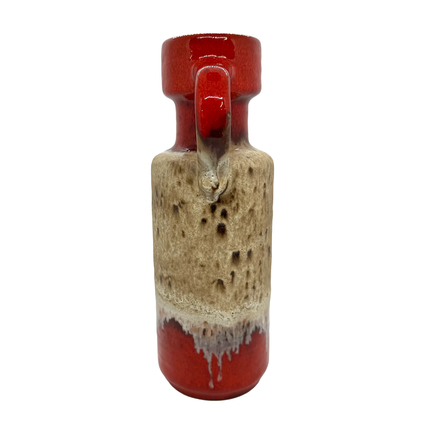 Orange Scheurich West German Pottery Vase