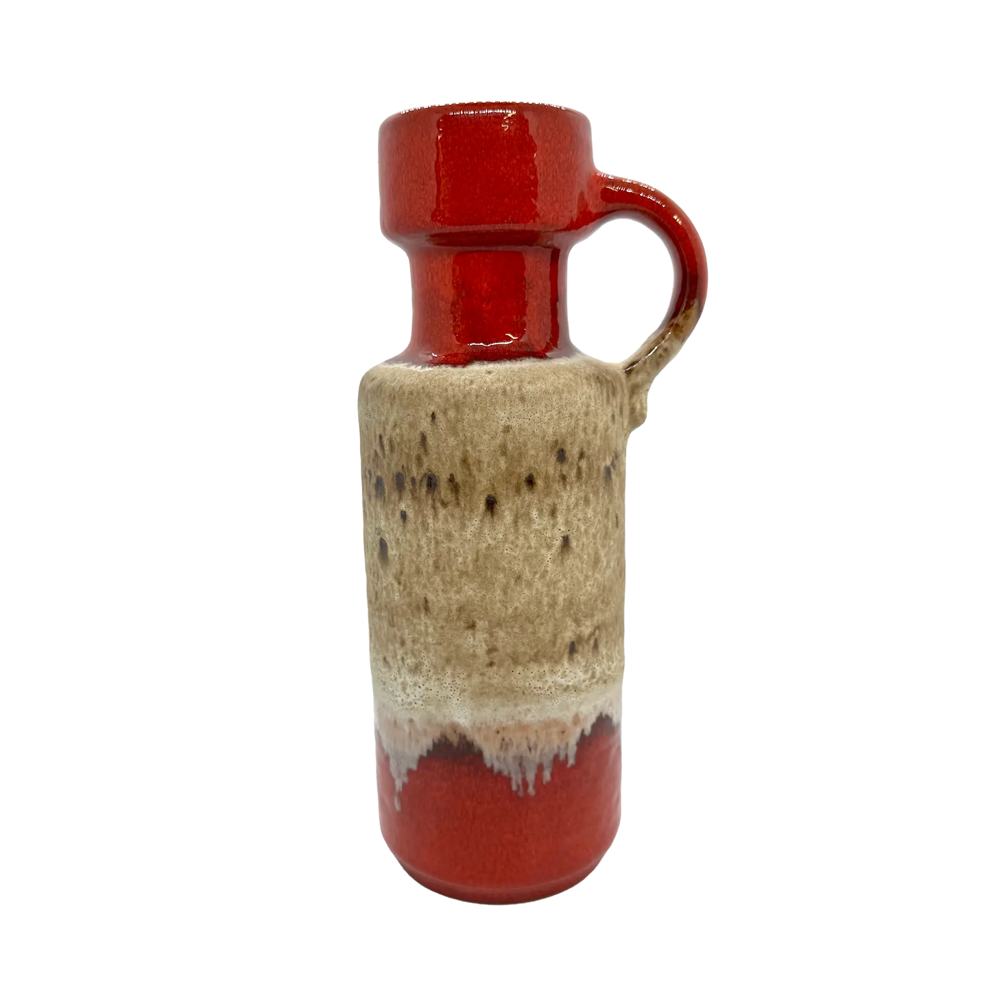 Orange Scheurich West German Pottery Vase