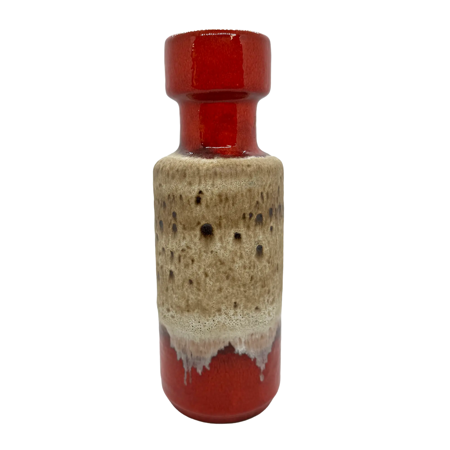 Orange Scheurich West German Pottery Vase