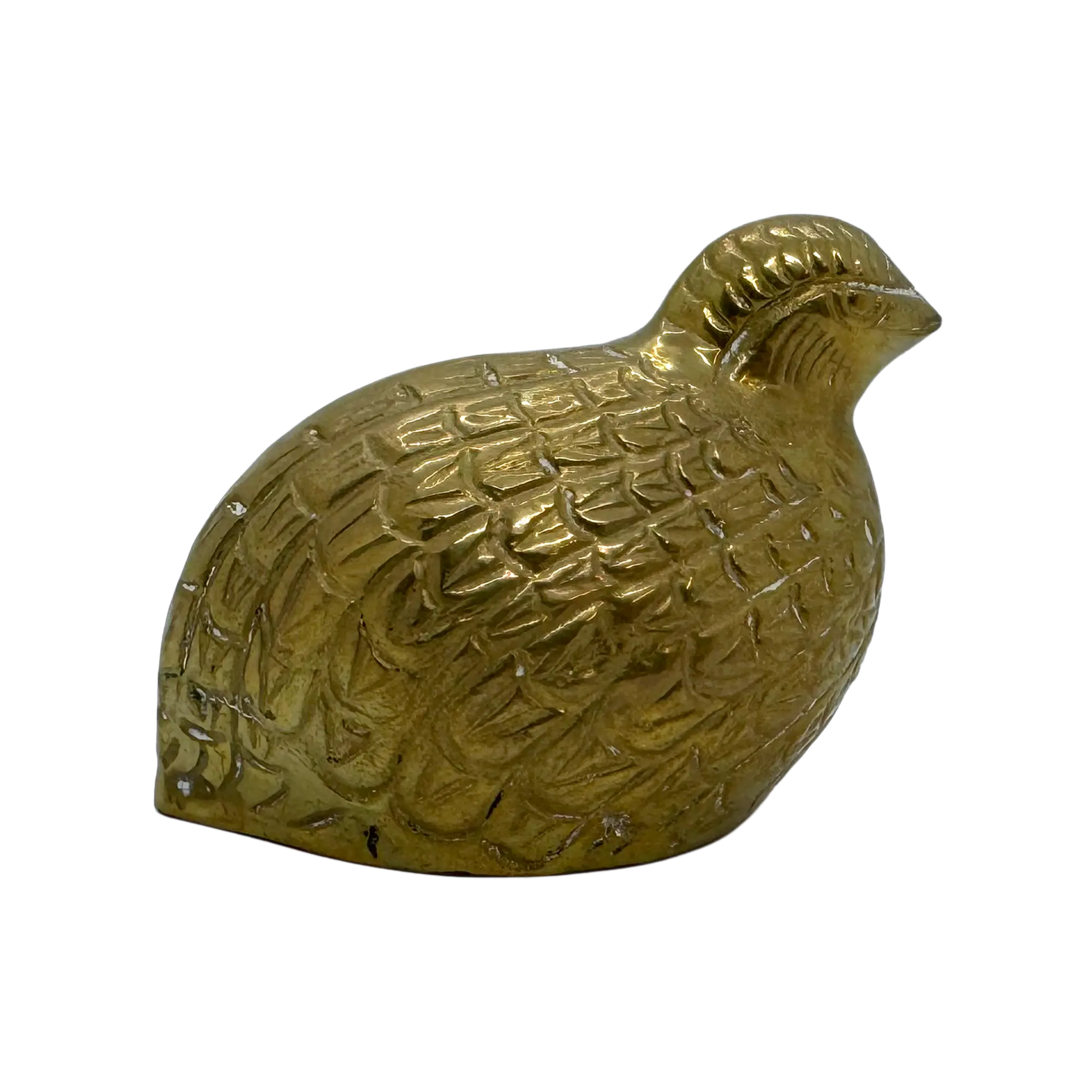 Set of 3 Brass Quails