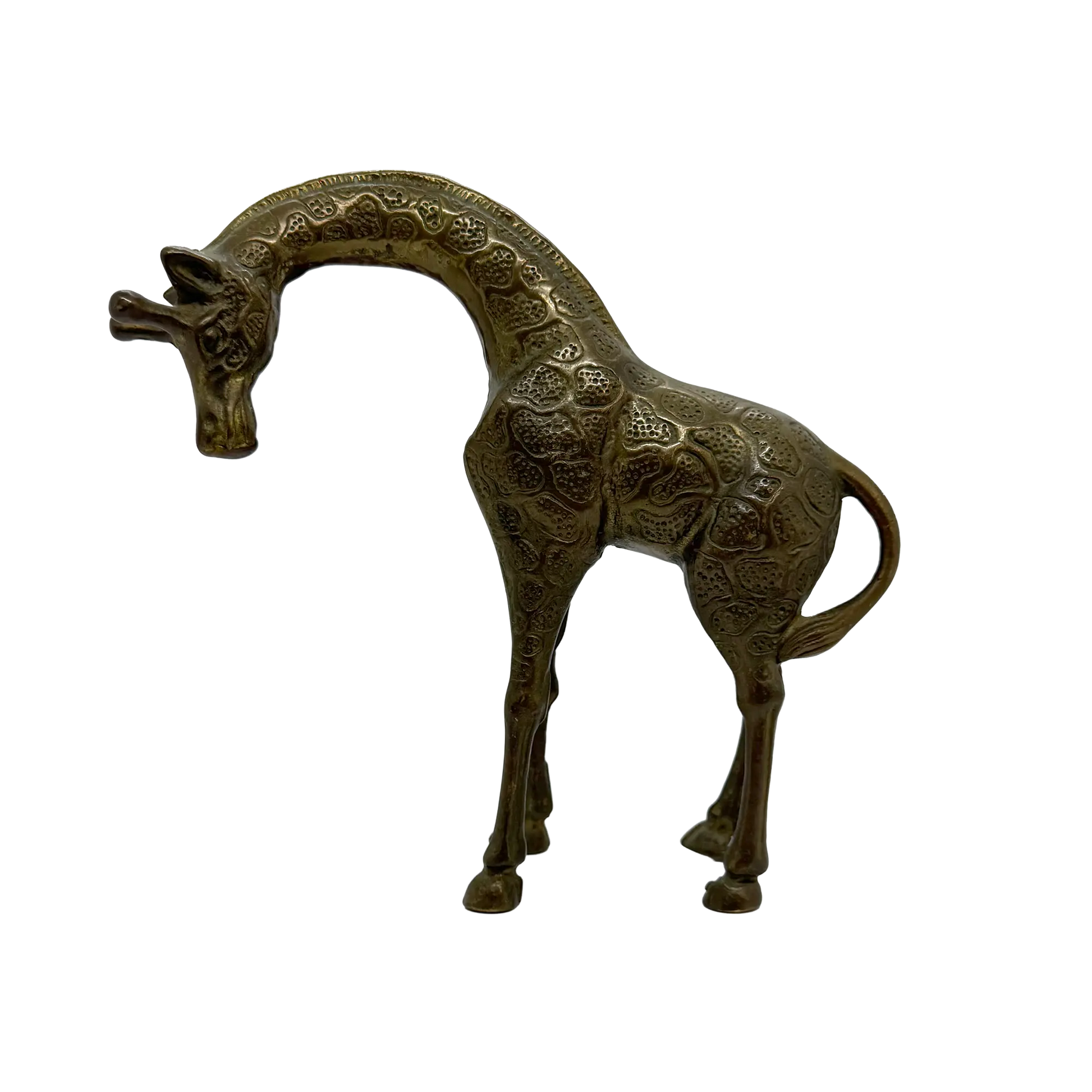 Baby and Mama Brass Giraffe Set - mama