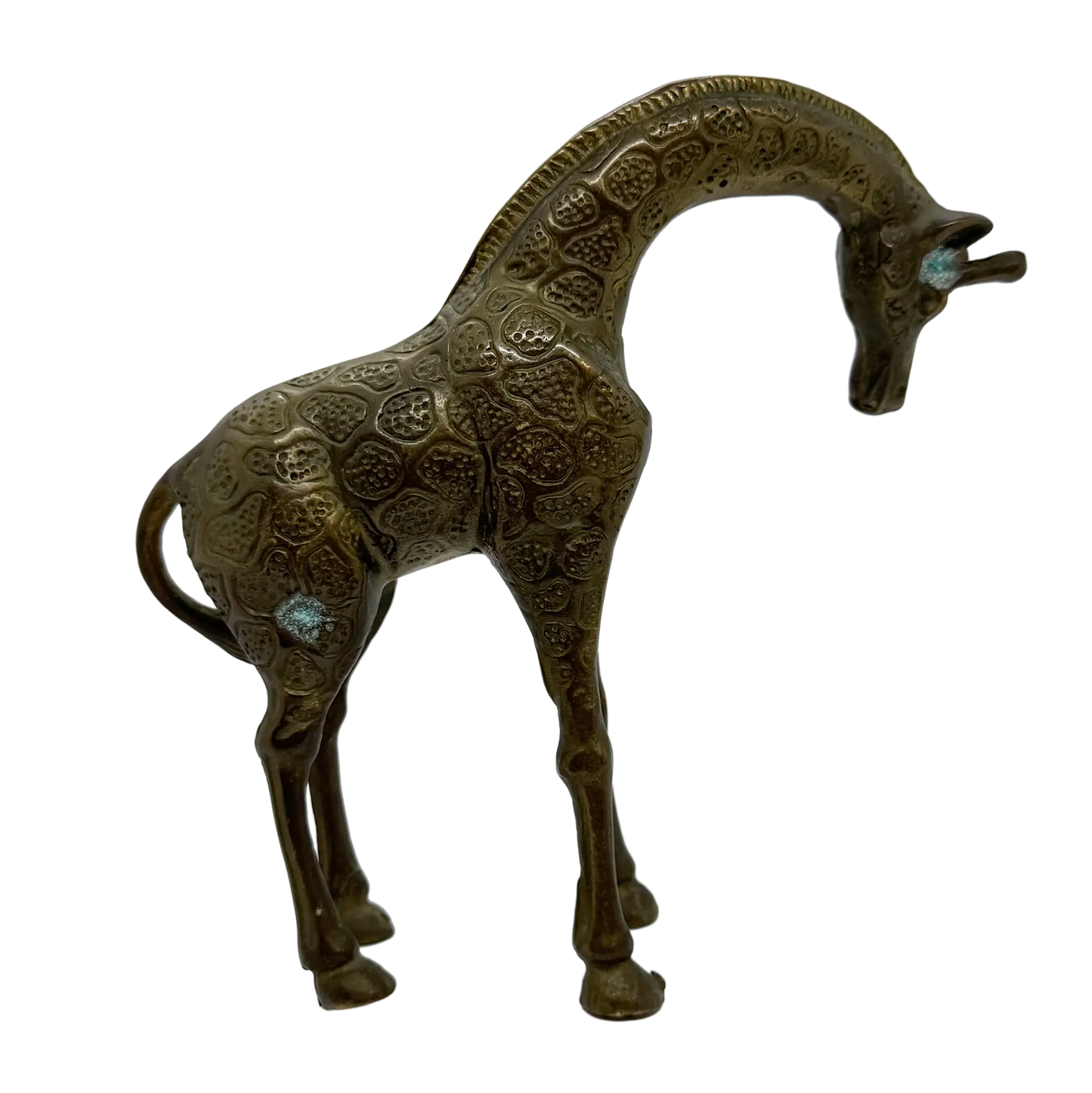 Baby and Mama Brass Giraffe Set - mama