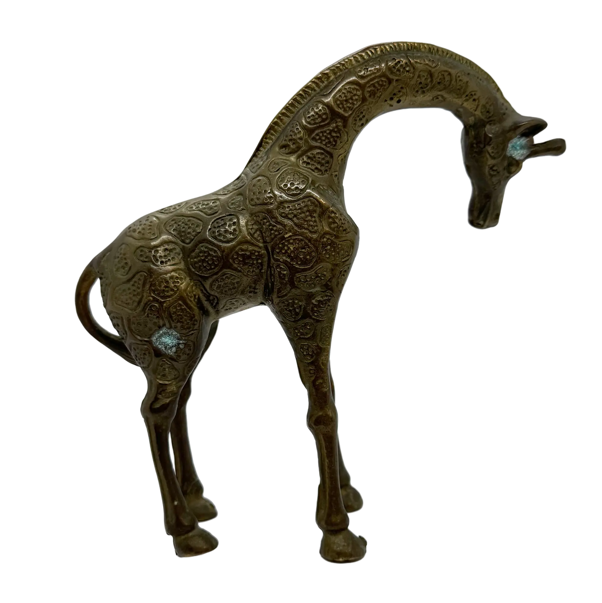 Baby and Mama Brass Giraffe Set - mama