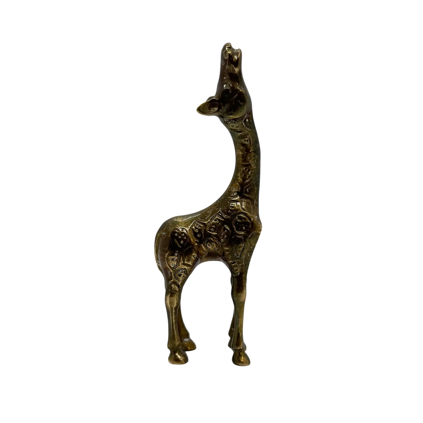 Baby and Mama Brass Giraffe Set - baby