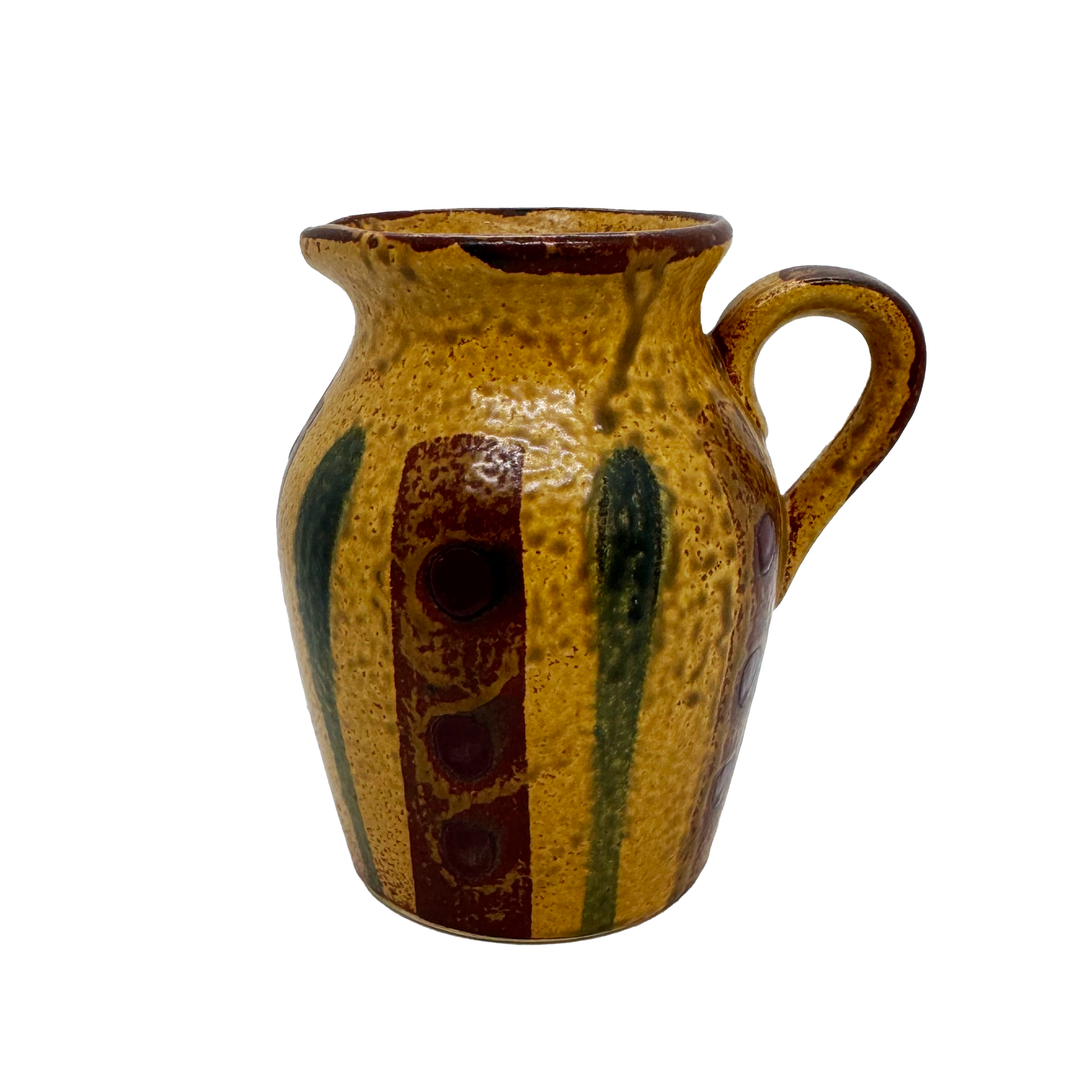 Striped Stoneware Mini Pitcher