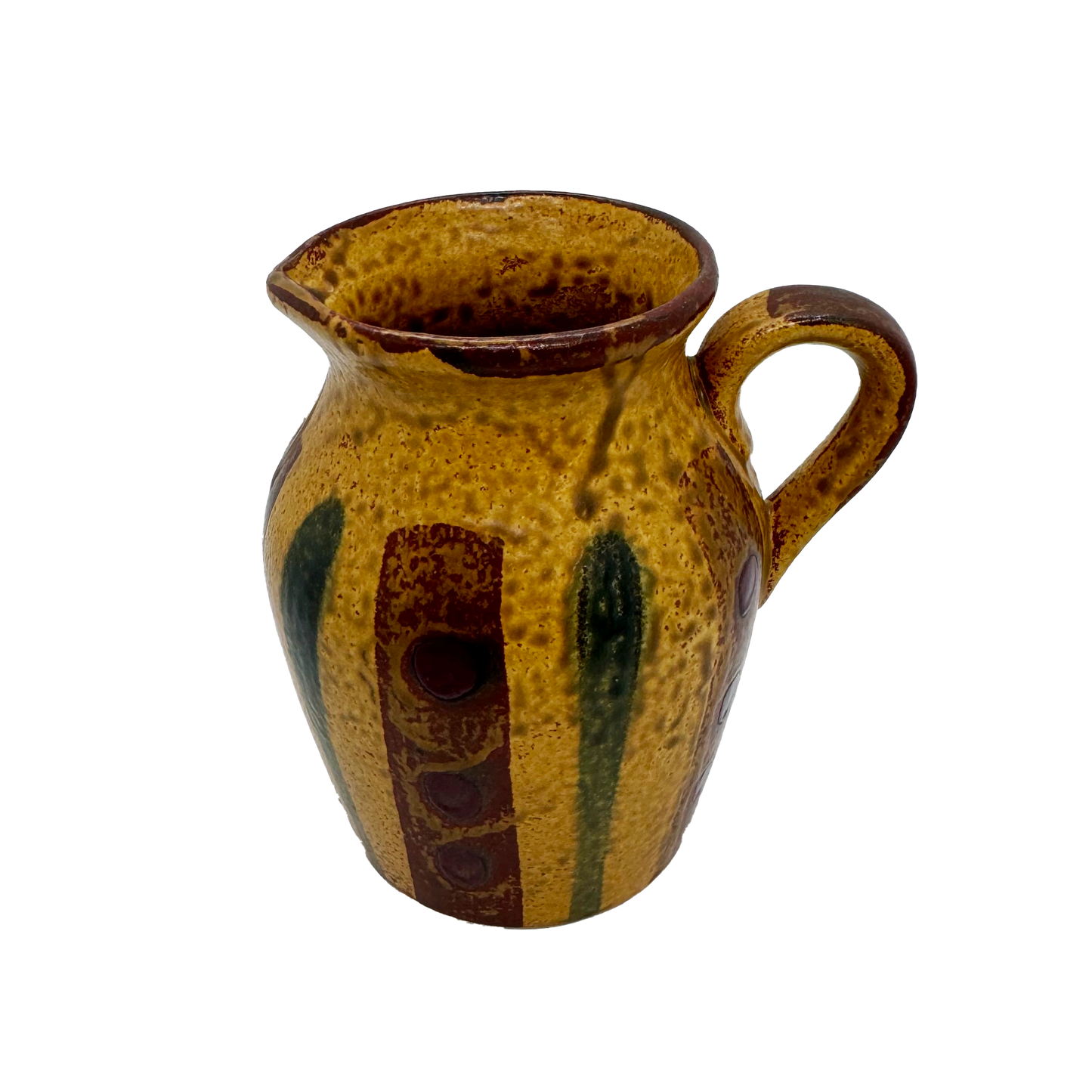 Striped Stoneware Mini Pitcher