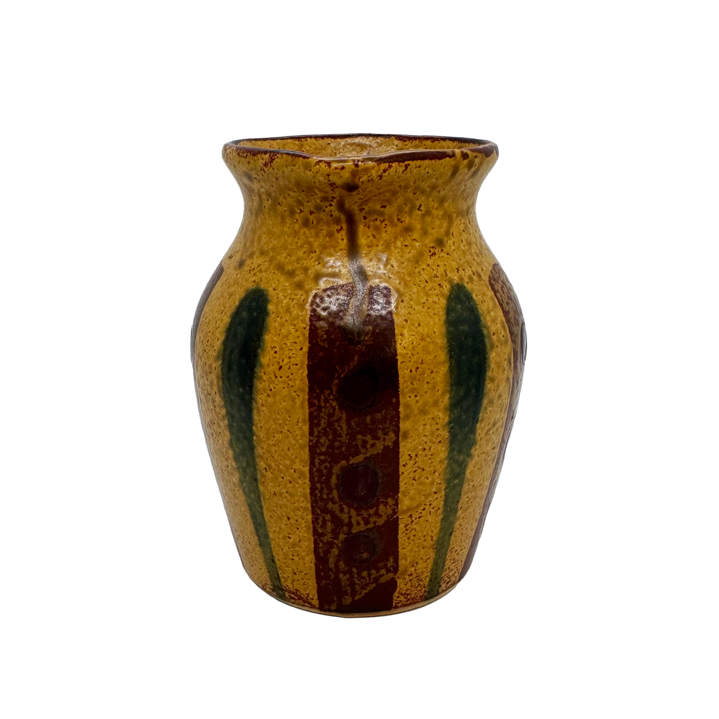 Striped Stoneware Mini Pitcher