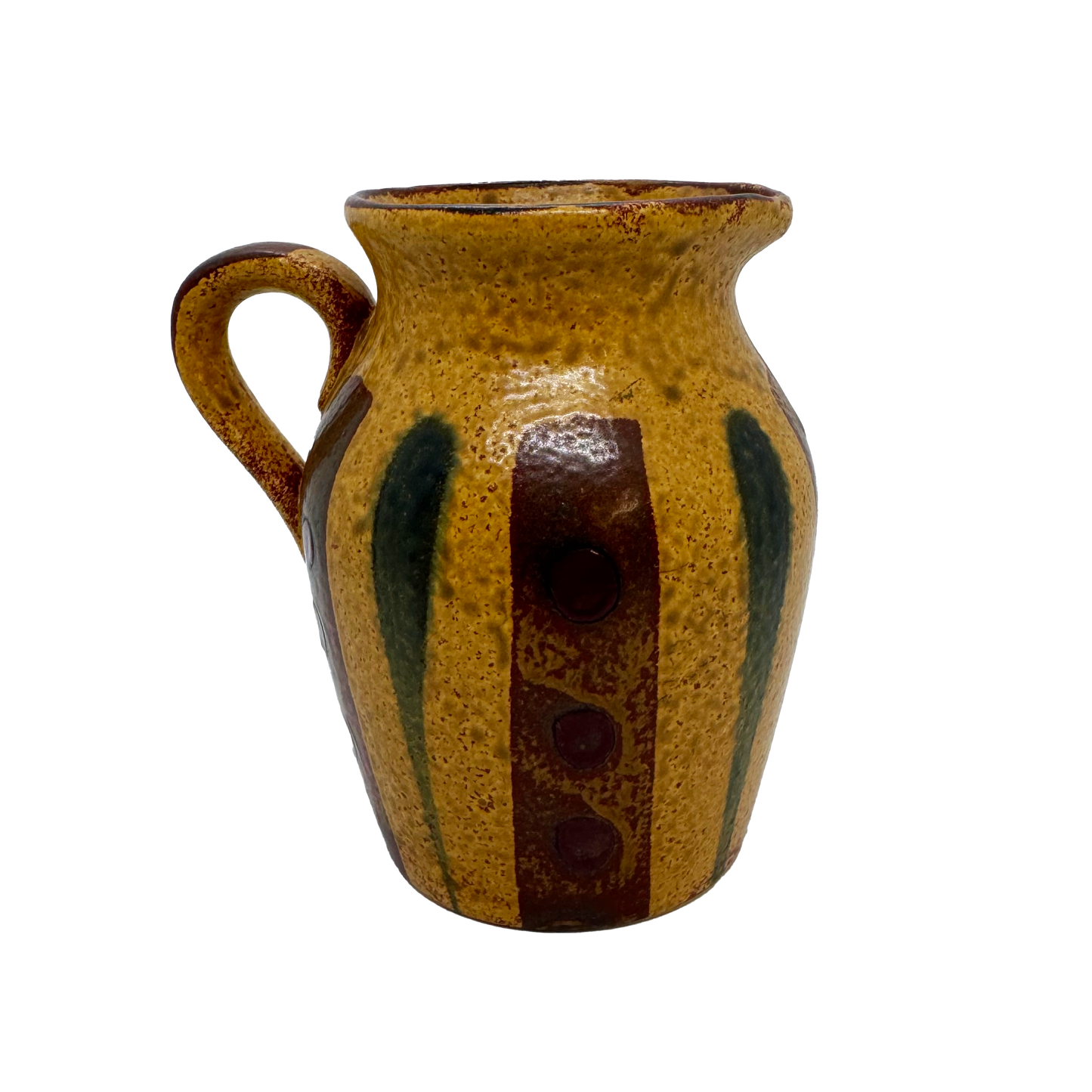 Striped Stoneware Mini Pitcher