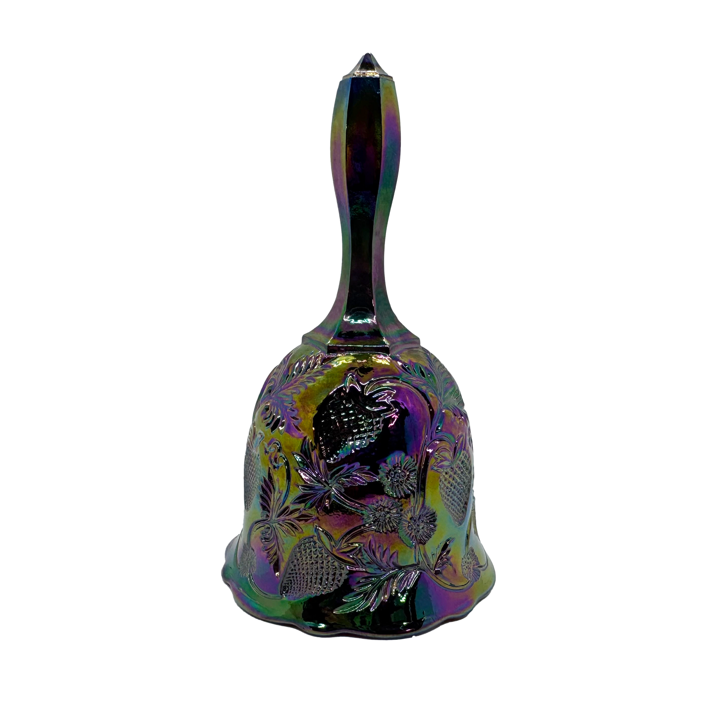 Amethyst Carnival Fenton Glass Bell