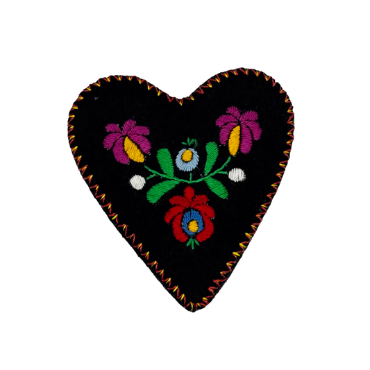 Embroidered Felt Heart Box