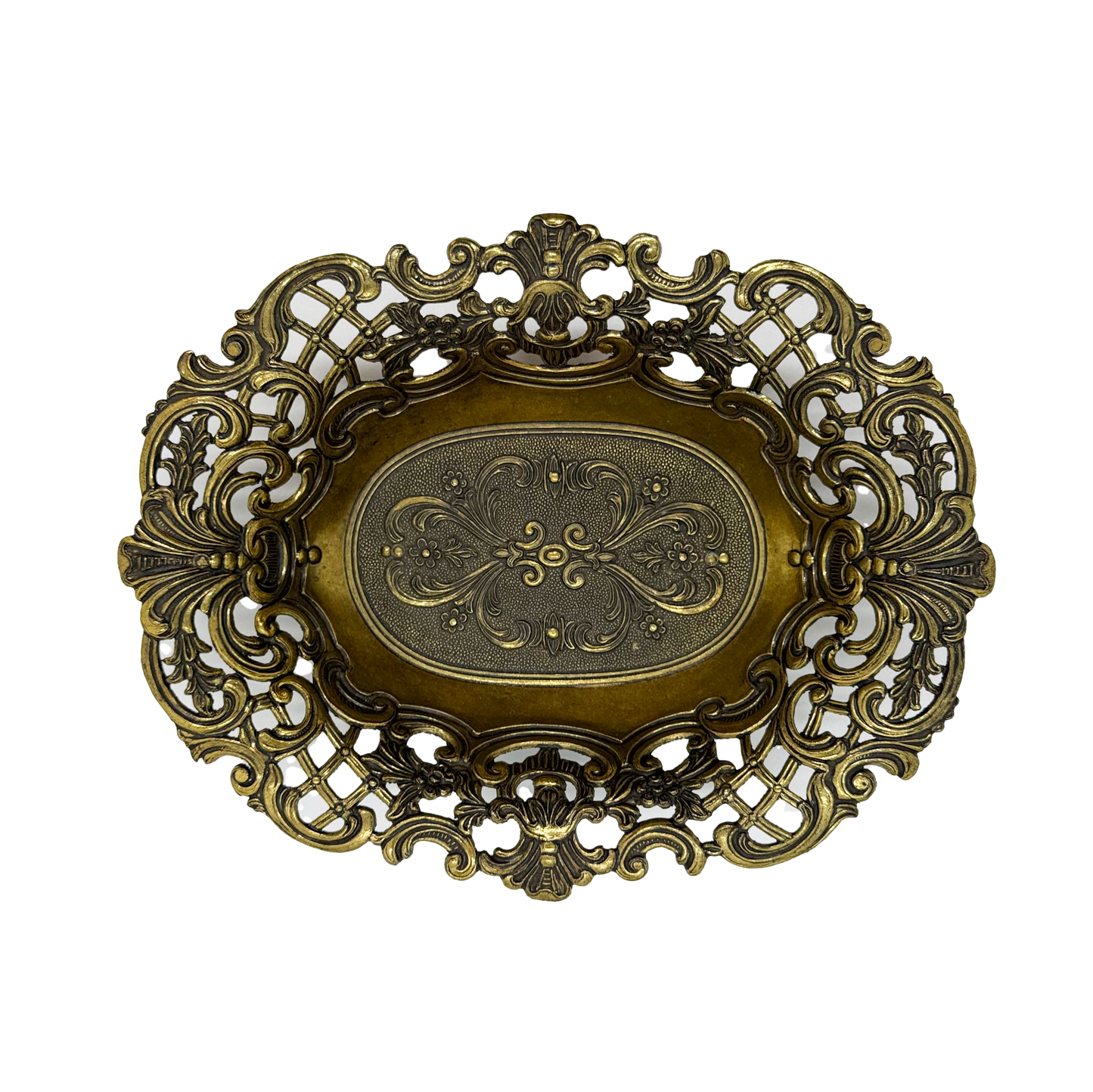 Italian Openwork Pierced Brass Bowl