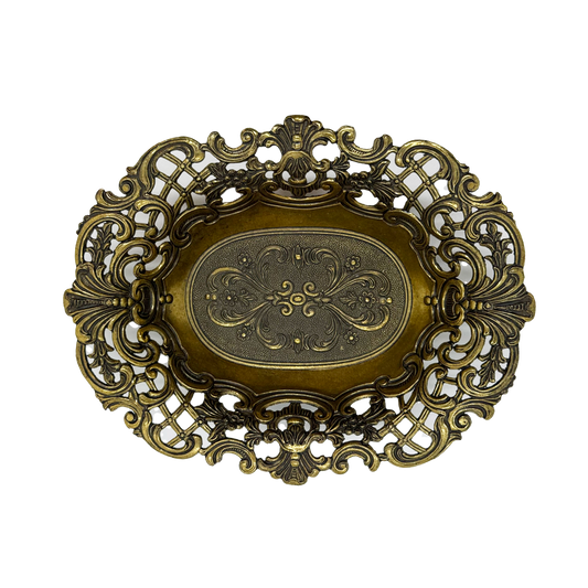 Italian Openwork Pierced Brass Bowl