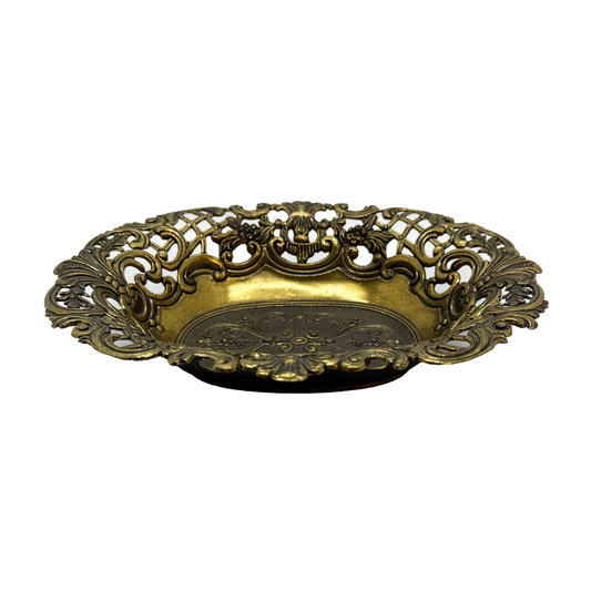 Italian Openwork Pierced Brass Bowl
