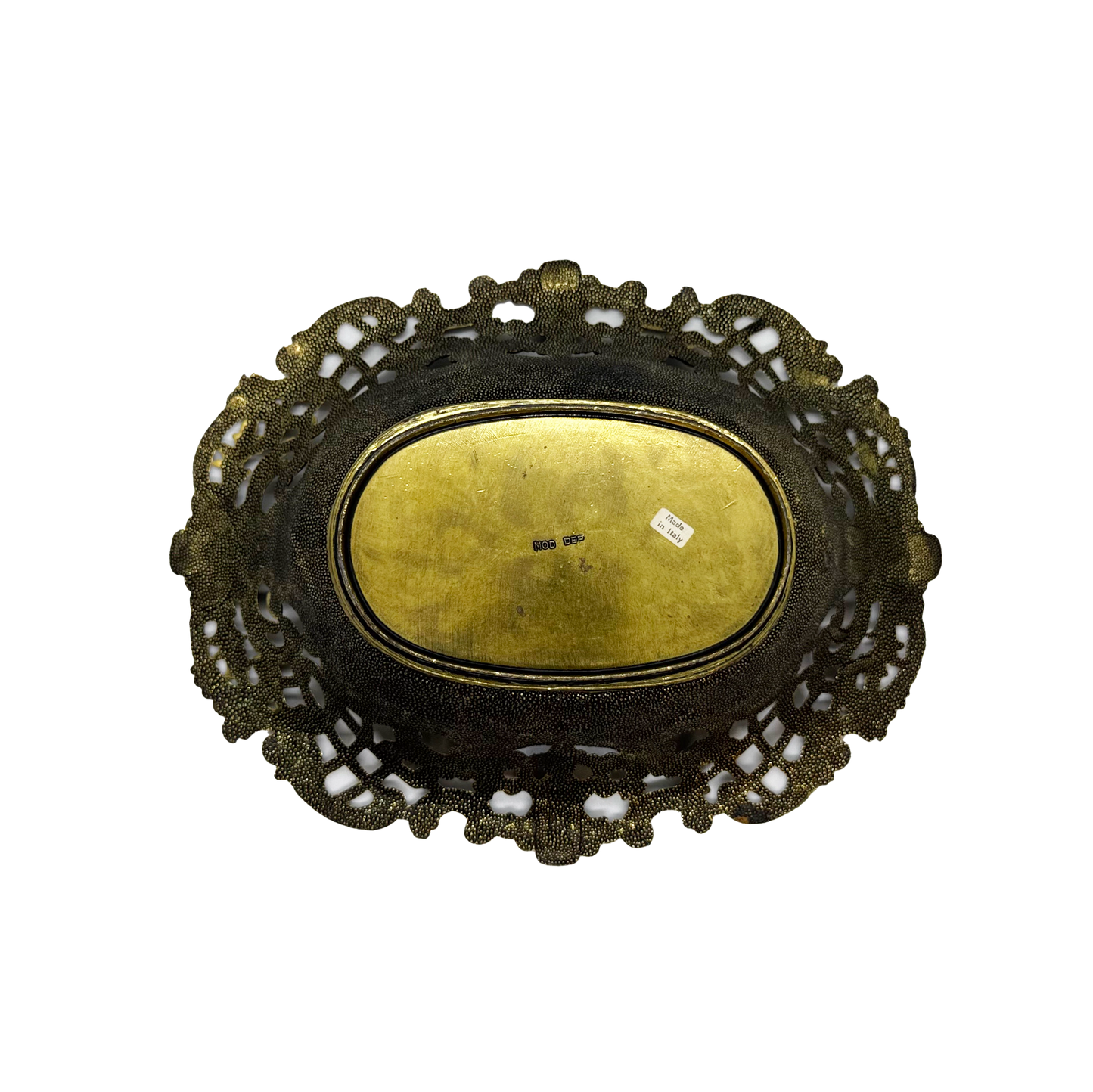 Italian Openwork Pierced Brass Bowl