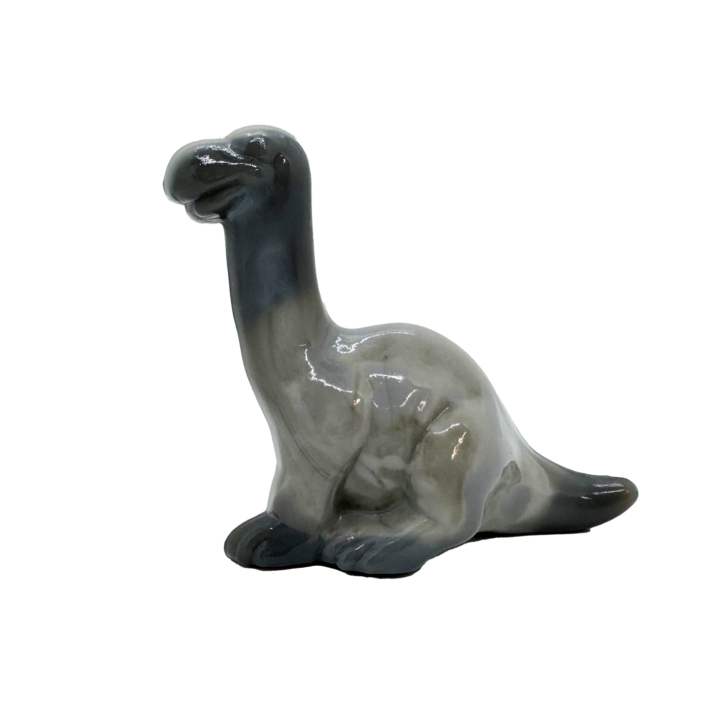 Fenton Collectibles Gray Slag Glass Dinosaur