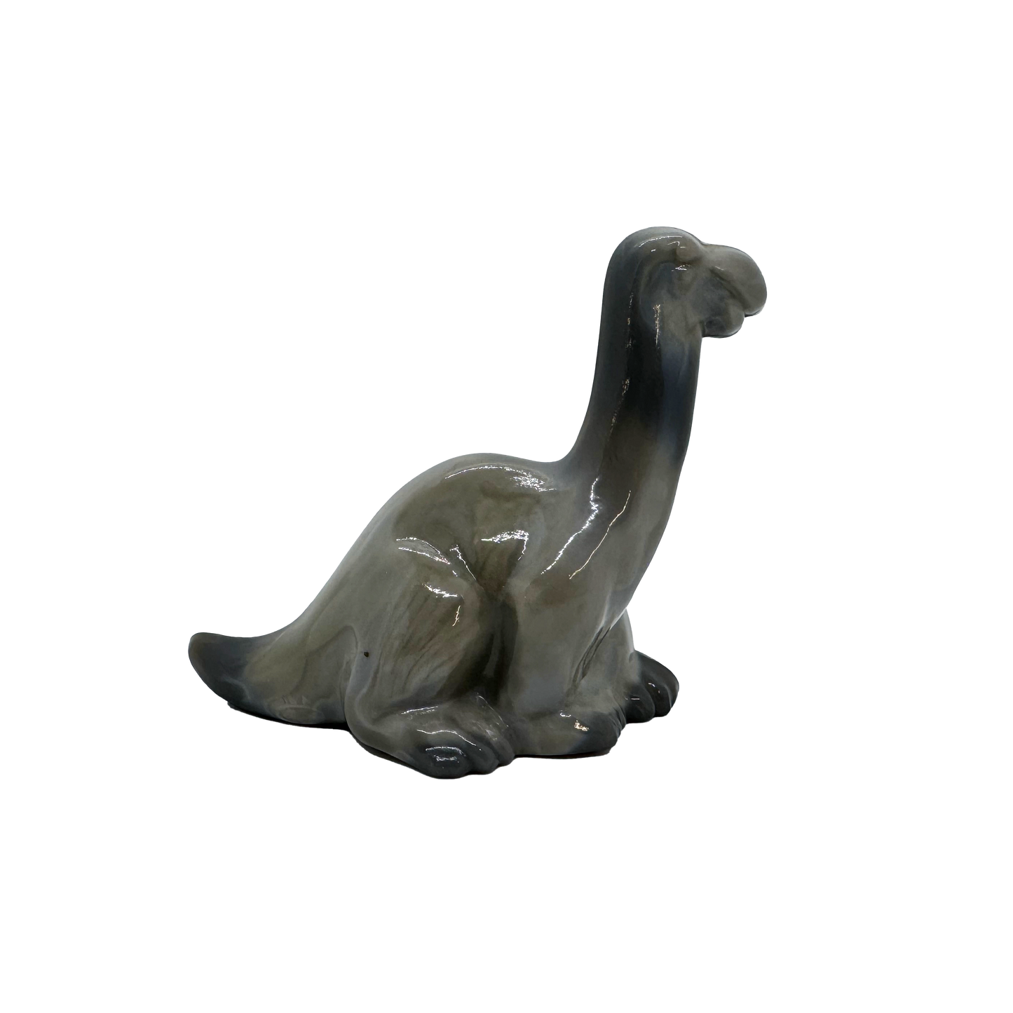 Fenton Collectibles Gray Slag Glass Dinosaur