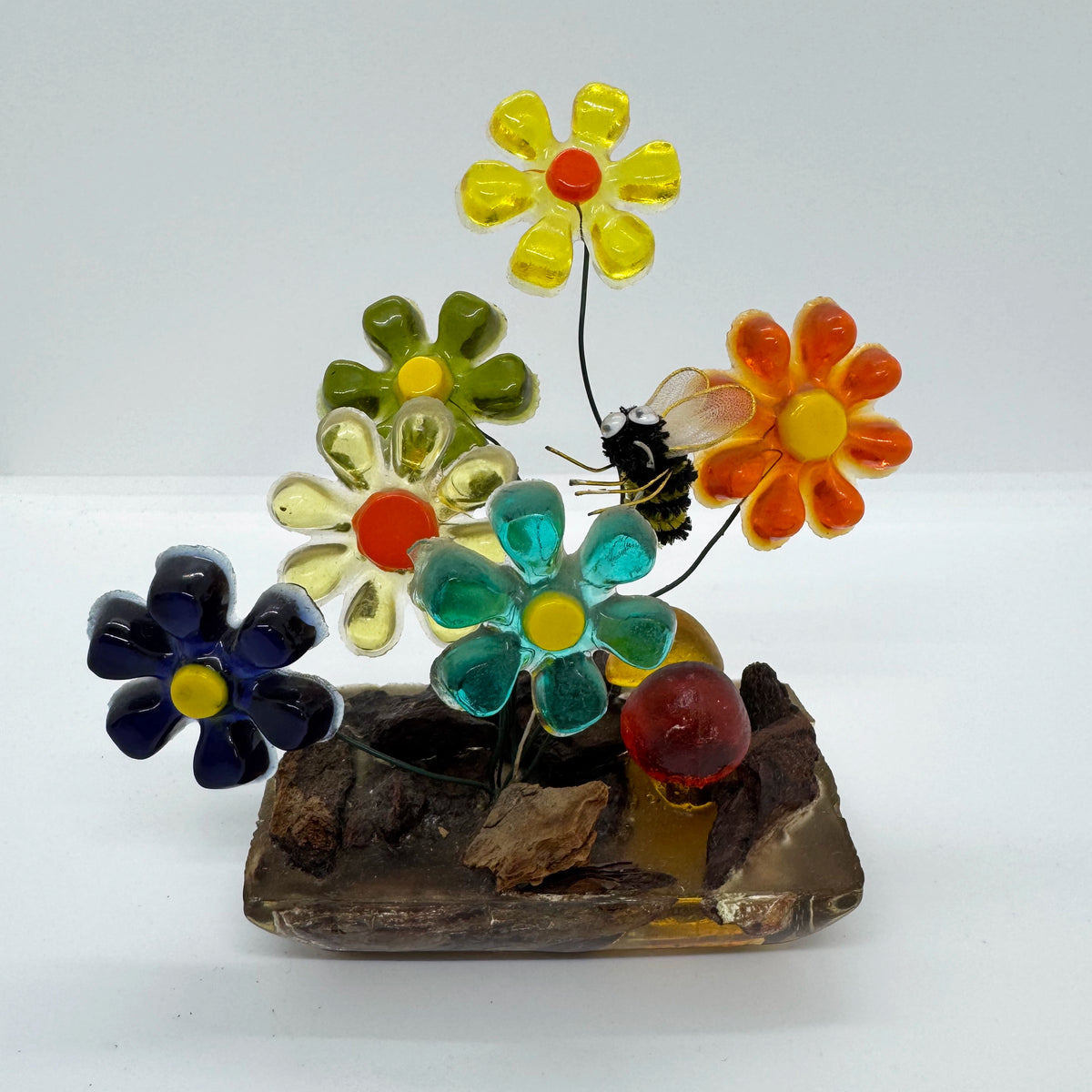 Lucite Flower Sculpture