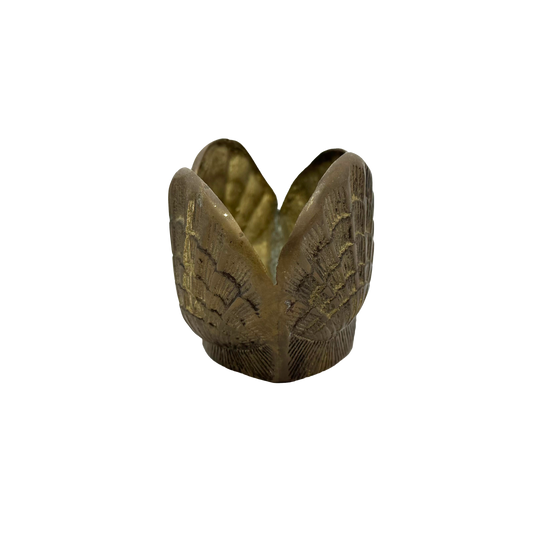 Clam Shell Brass Planter