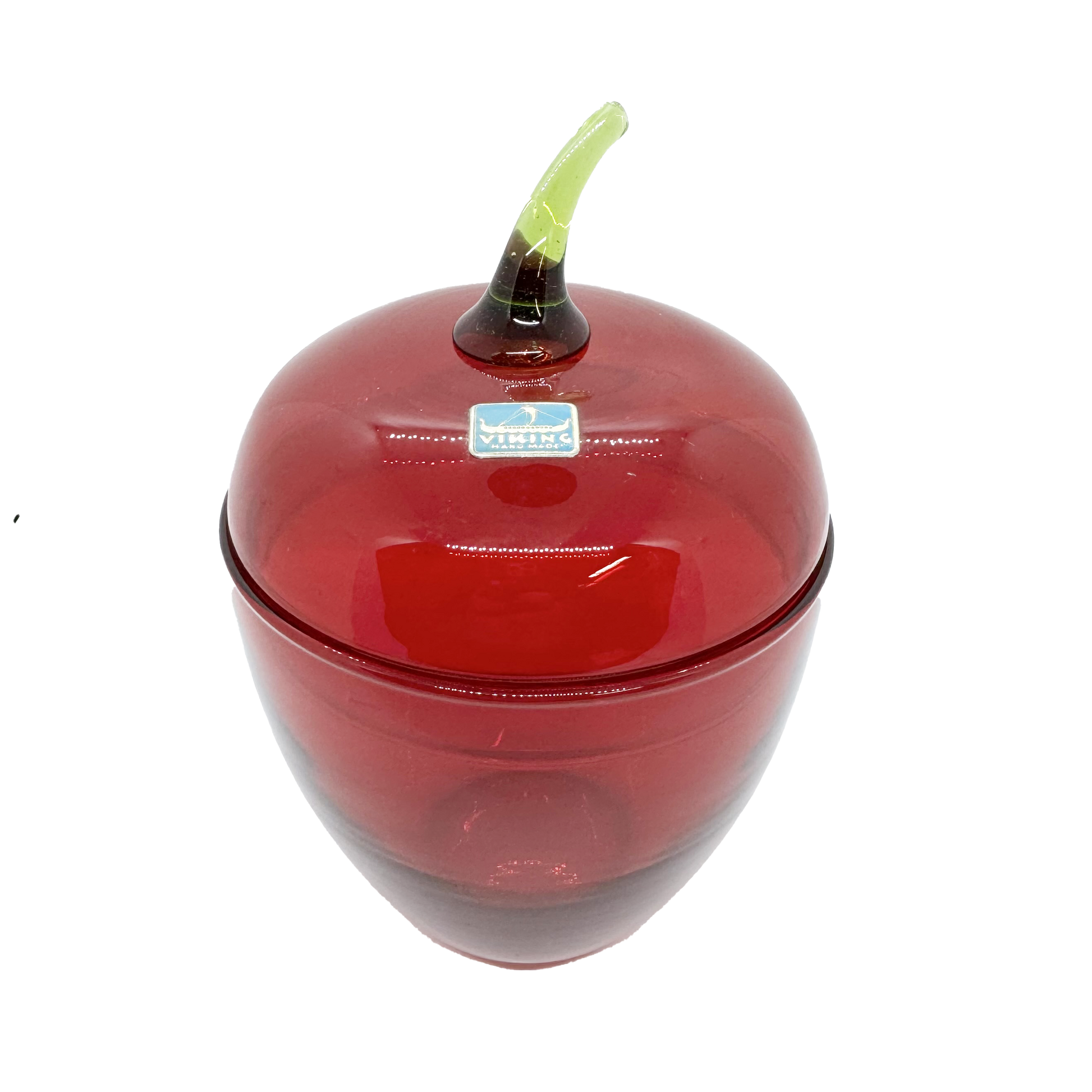 Viking Ruby Apple Candy Dish