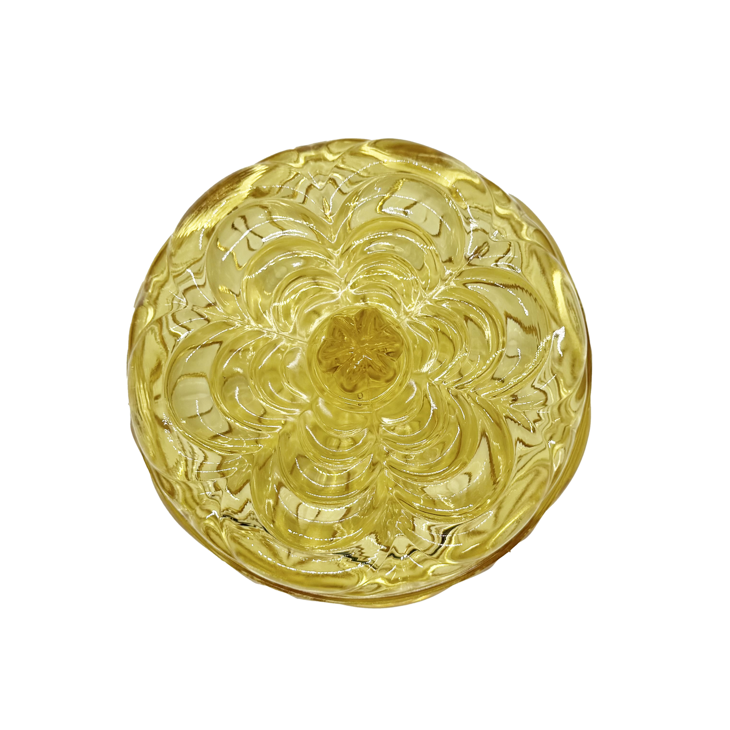 Imperial Glass Yellow Candy Dish