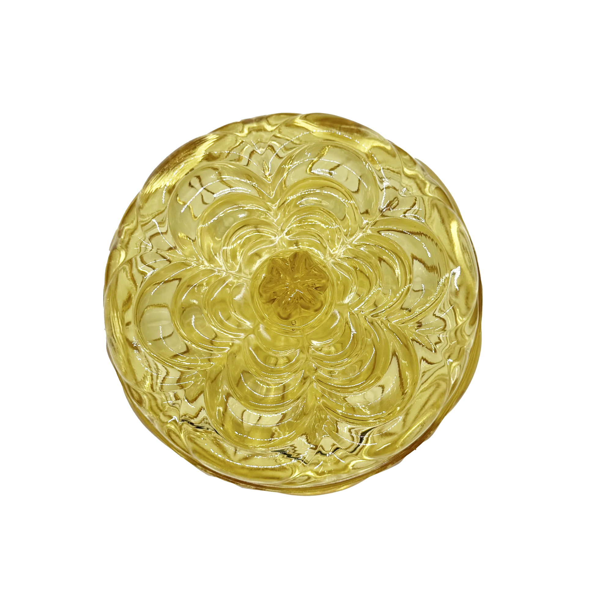 Imperial Glass Yellow Candy Dish