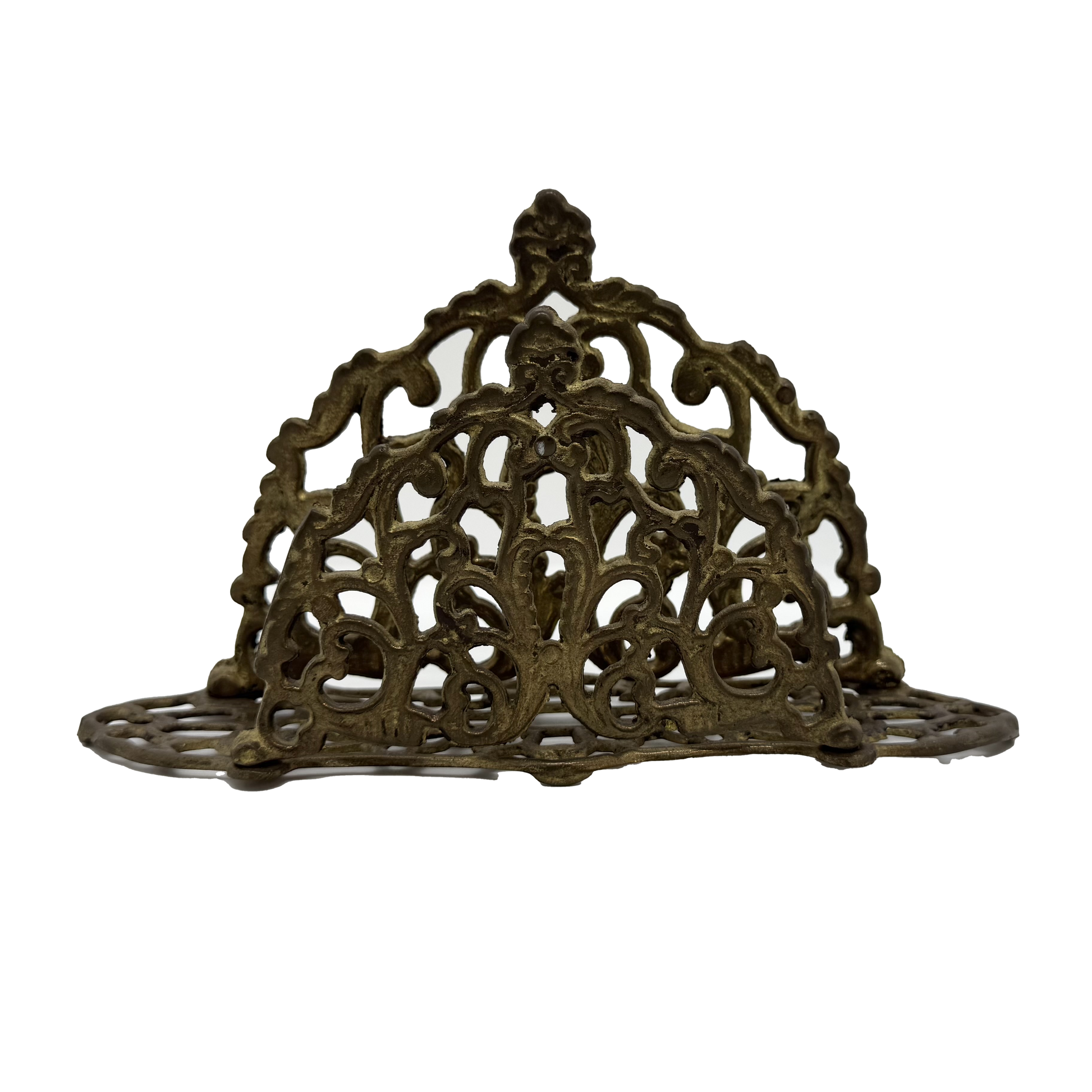 Ornate Brass Letter or Napkin Holder