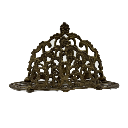 Ornate Brass Letter or Napkin Holder